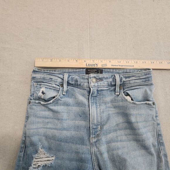 Abercrombie & Fitch Jeans Womens 27/4 Blue Simone High Rise Ankle Stretch 27x27 - Picture 7 of 14